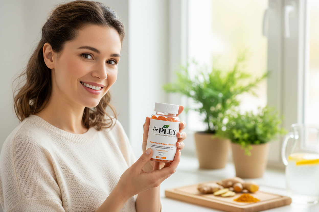 Kurkuma + Ingwer + Schwarzer Pfeffer Gummies - 60 Stk.